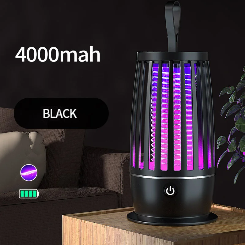 Nieuwe USB Oplaadbare Fly Trap Elektrische Muggen Killer Lamp Mute Insectenwerend middel Voor Outdoor Indoor Anti Mosquito Zapper 2026