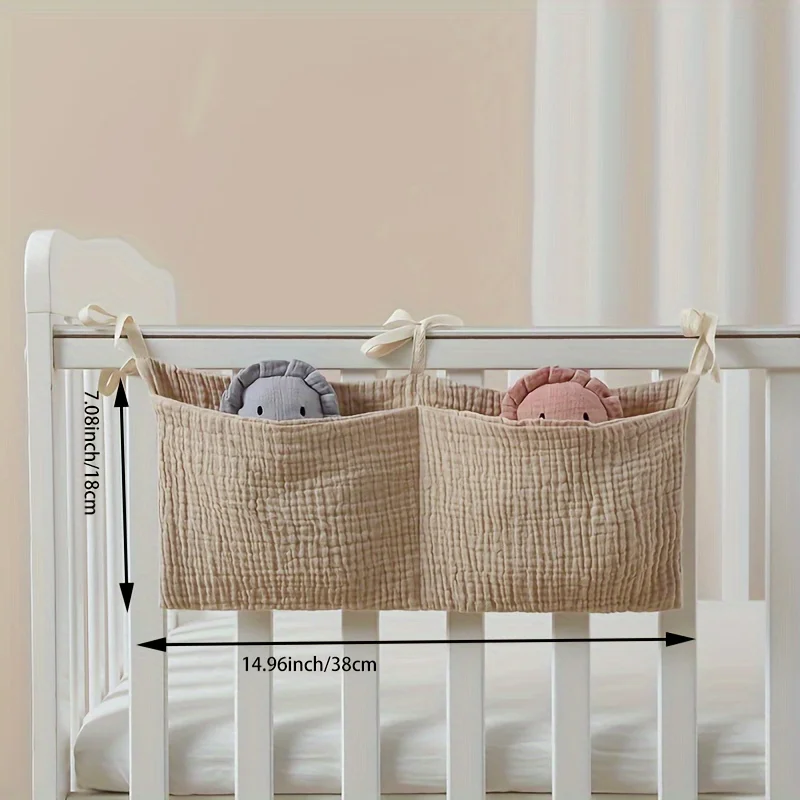 New Portable Baby Crib Storage Bag Multifunctional Newborn Bed Headboard Organizer For Kids Baby Bedding Diaper Bag