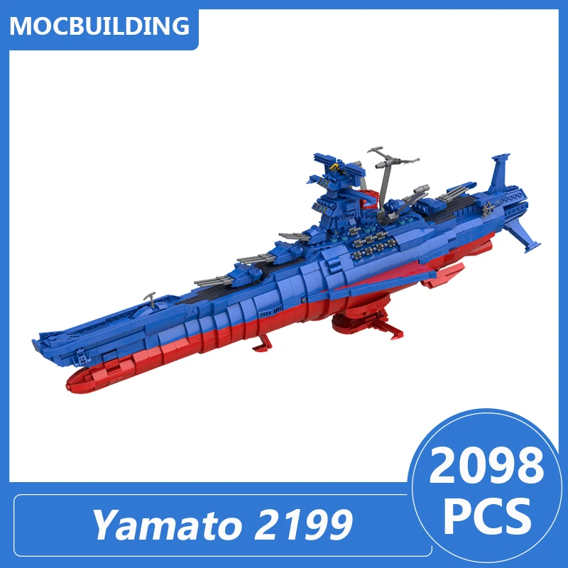 Space Battleship Yamato 2199 Anime Colors Model Moc Building Blocks Diy Asseemble Bricks Educational Creative Toys Gifts 2098PCS