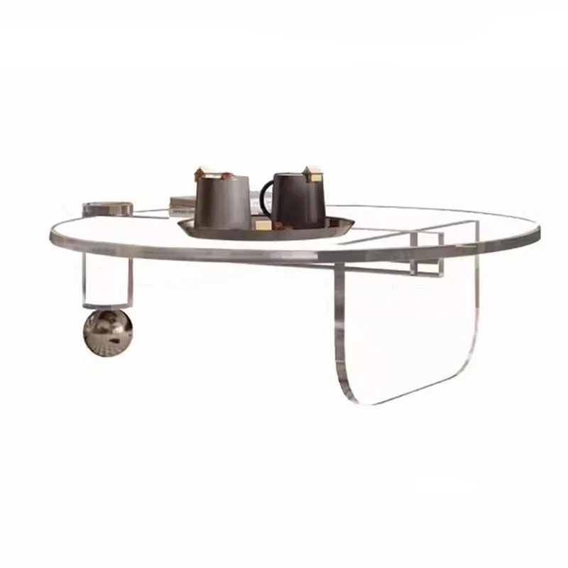

Light luxury living room coffee table, simple bedroom side table, household modern acrylic glass coffee table