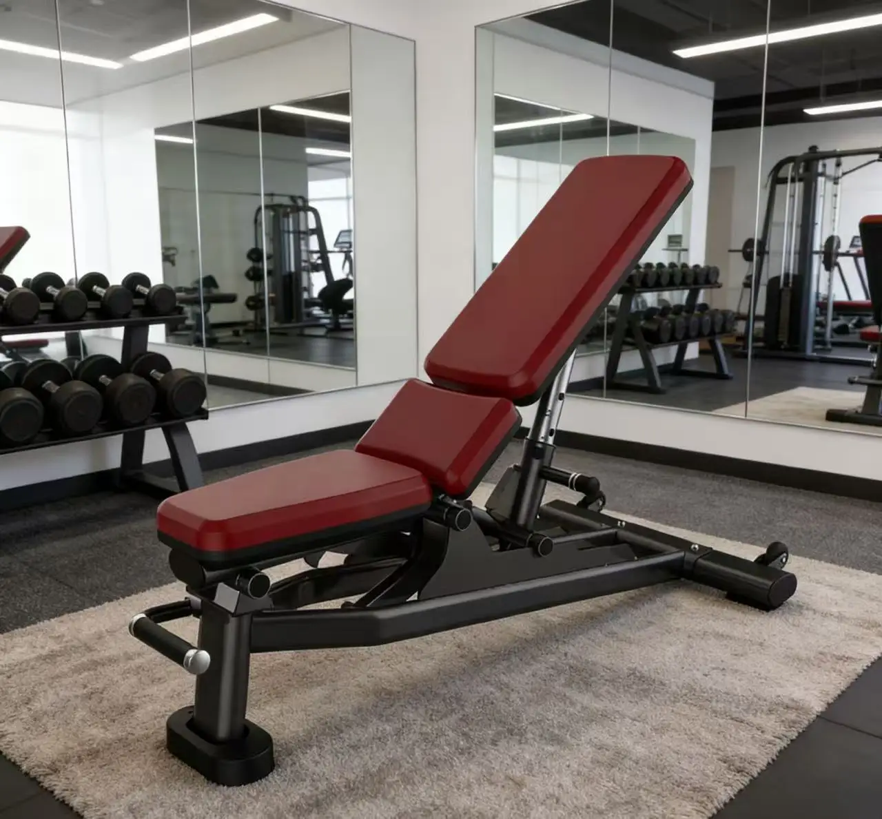 

Custom Adjustable Dumbbell Fitness Chair, Multi-functional Dumbbell Bench, Sit-up Assist Exercise Device