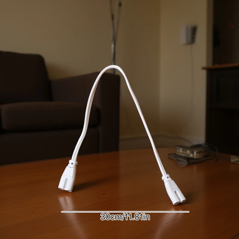 Tube T5 US /EU Plug Switch Cable 1.2m Power Adapter 110V 220V 230V Lighting Accessory 30cm Connection Wire For LED Lamp