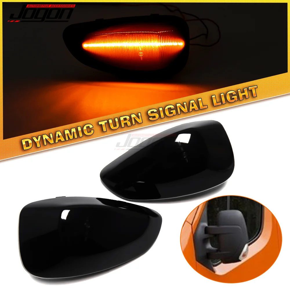 JOGON For Renault Master III 3 EV FV HV JV UV 2010-2023 Dynamic LED Side Mirror Turn Light Signal Lamp For Opel Vauxhall Nissan