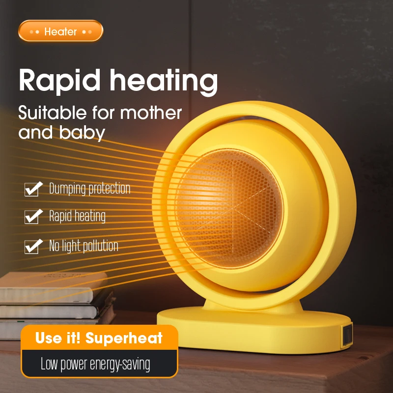 2025 type of warm air blower Portable Small Warmer Machine small desktop electric heater Winter Household Office Sun Heater 220V image 2