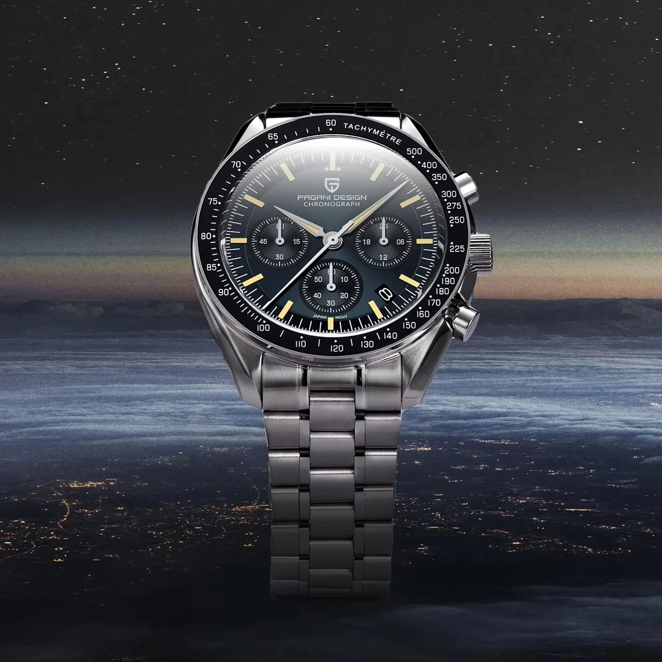 

2025 New PAGANI DESIGN Tribute to CK2998 Moon Watch Retro Luxury Quartz Watches for Men Stainless Steel Sport Chronograph Man