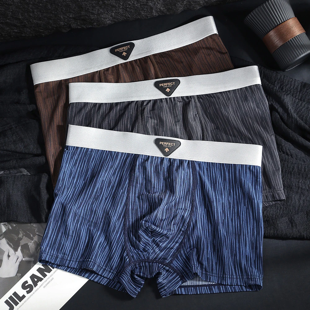 

Men's Boxer Briefs 92% Polyester 8% Spandex Moisture-Wicking Stretchy for Workout Daily Wear Comfortable Underwear