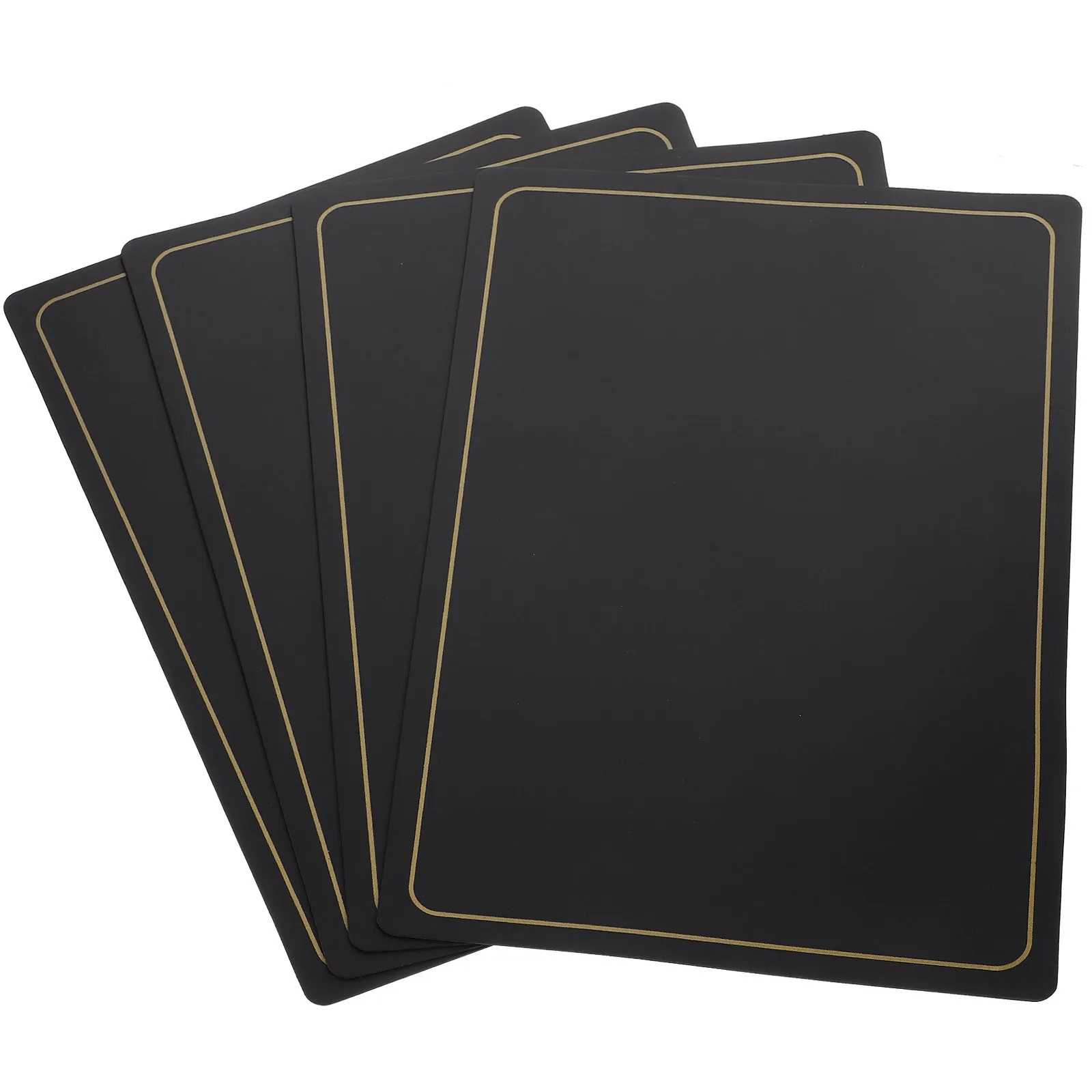 4pcs PU Dining Placemats Set – Textured Non-Slip Heat-Resistant Table Mats for Kitchen & Dining