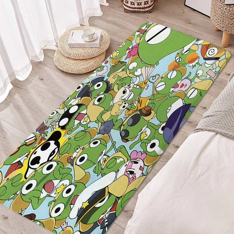 Rug for Bedroom Keroro Doormat Entrance Door Bathroom Foot Mat Non-slip Corridor Kitchen Carpet Slip-resistant Home Decor Items