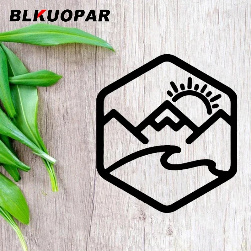 BLKUOPAR For Mountain Sun Car Stickers Scratch-Proof Personality Decal Car Accessories Graphics Die-cut Creative Decoration