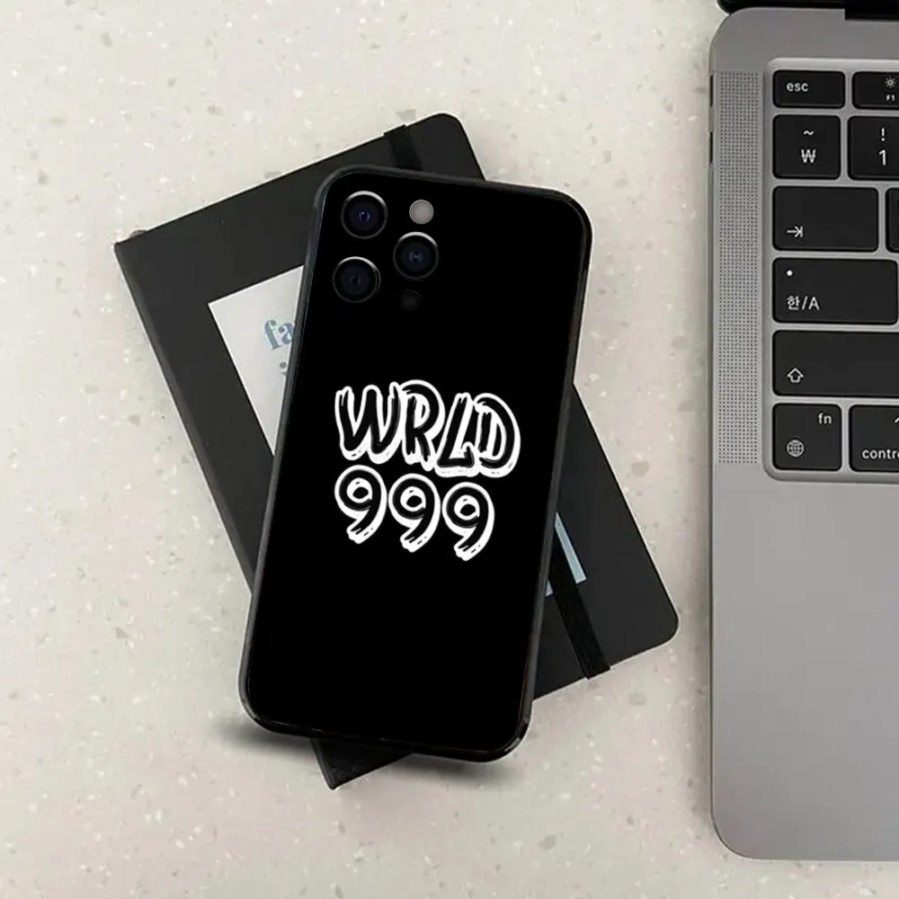 Hip Hop J-Juice Wrld Phone Case For Apple iPhone 15,14,13,12,11,Pro,X,XS,Max,XR,Plus,Mini Soft Black Cover