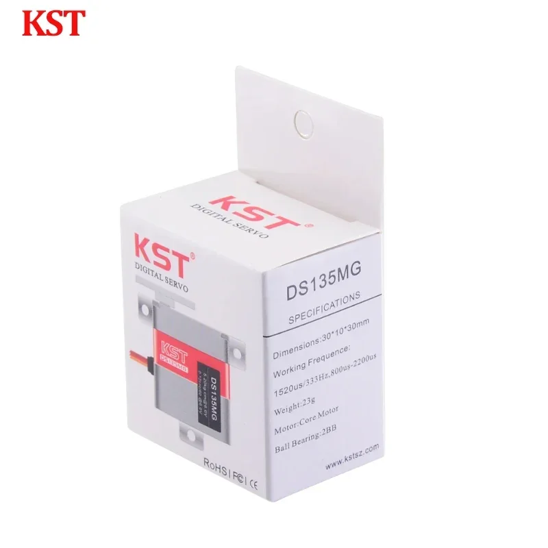 KST DS135MG เกียร์โลหะ 23g 5.2 กก.0.12 วินาที Digital Servo สําหรับ RC Glider รุ่น 5 มม.25T Order