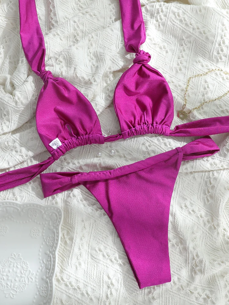 Miyouj Bikini-Set 2026 Badeanzug für Damen, sexy Bikinis, Bandage, Bademode, Dreieck, Biquini, Sommer-Badeanzug – Detail 8