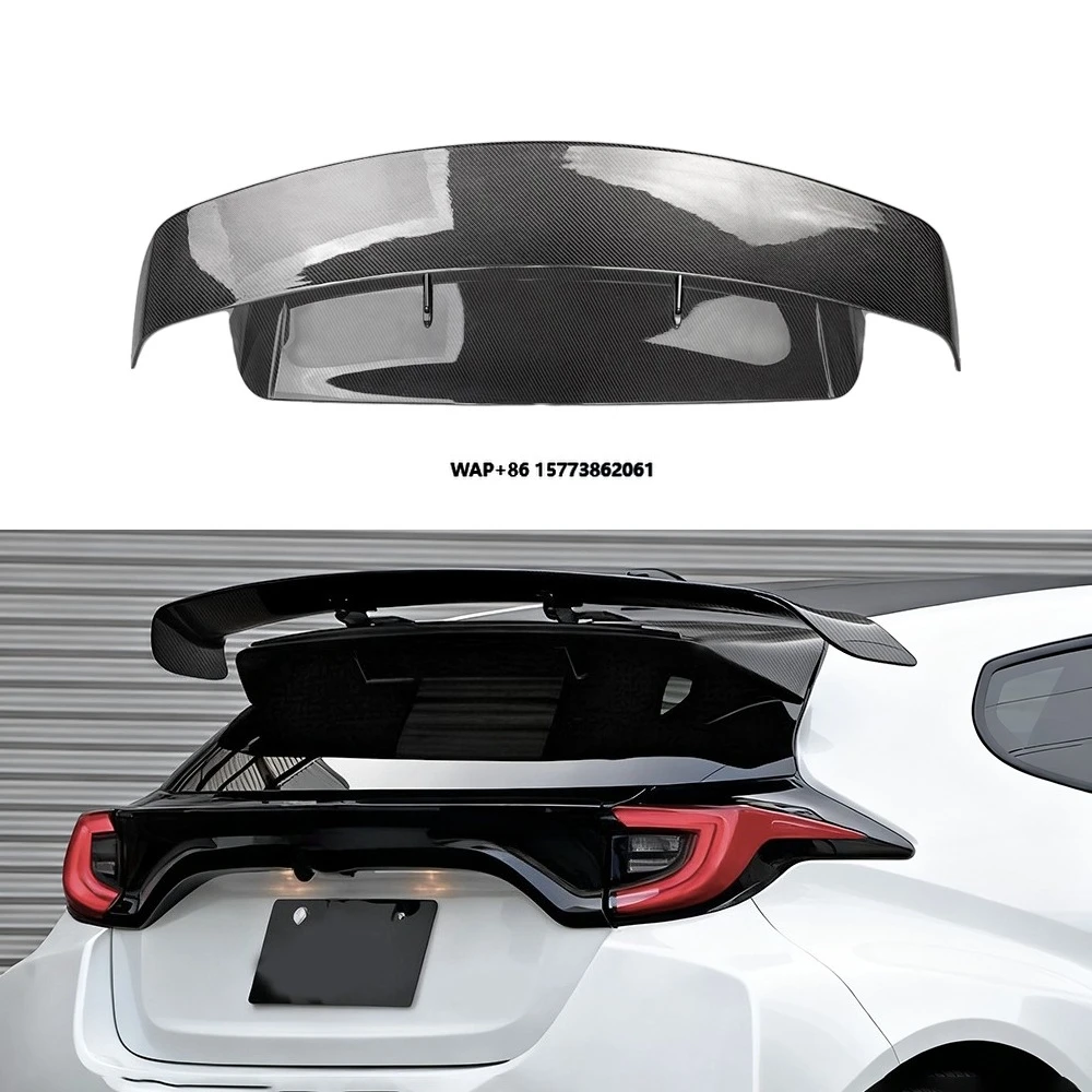 

Задний спойлер на крышу (комплект обвеса) из сухого карбона с высокой полировкой в стиле SA для GR YARIS GXPA16