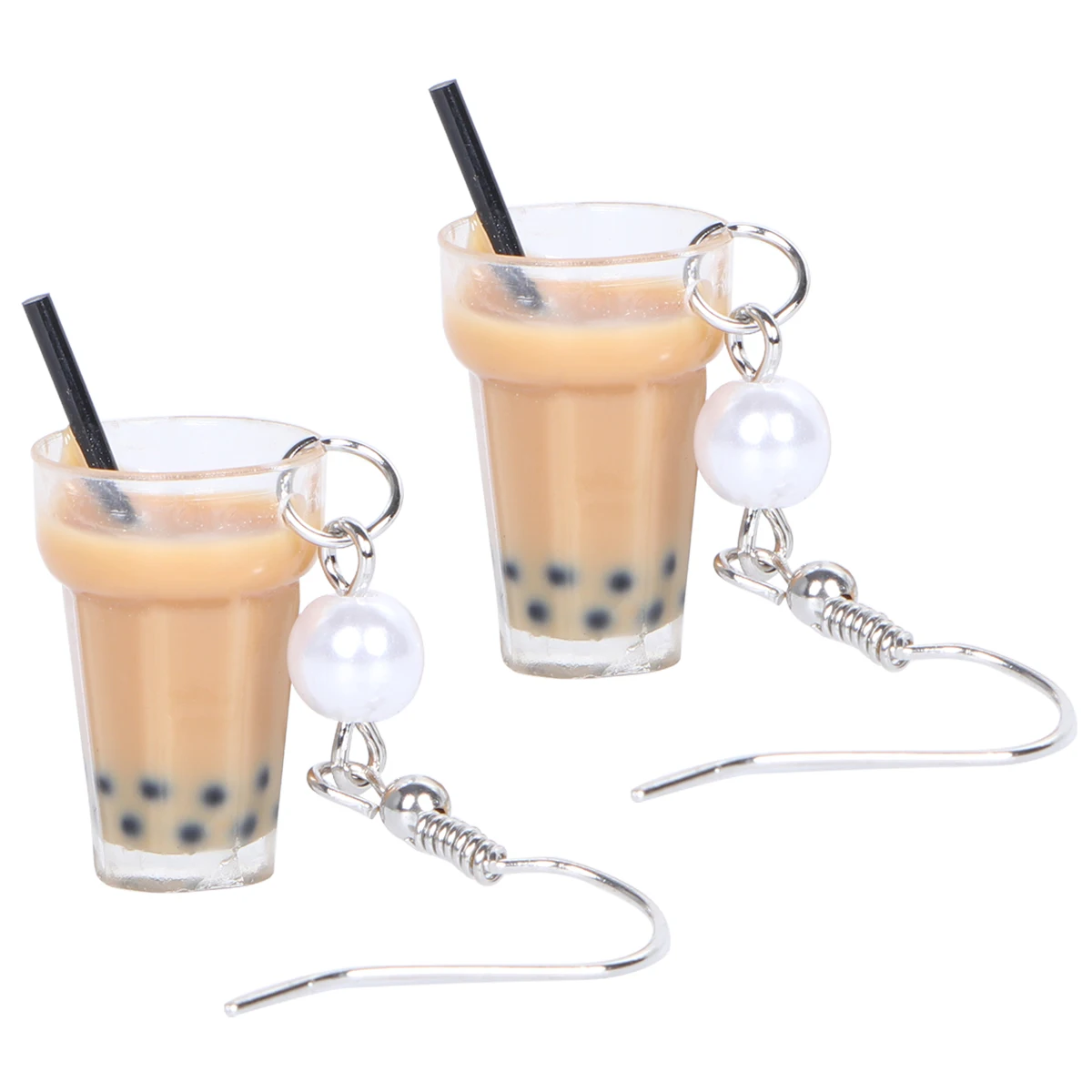 

Pearl Milk Earrings Fashion Dangle Creative Stylish Lightweight Safe Non Deform Pretty Earring Christmas Party Gifts