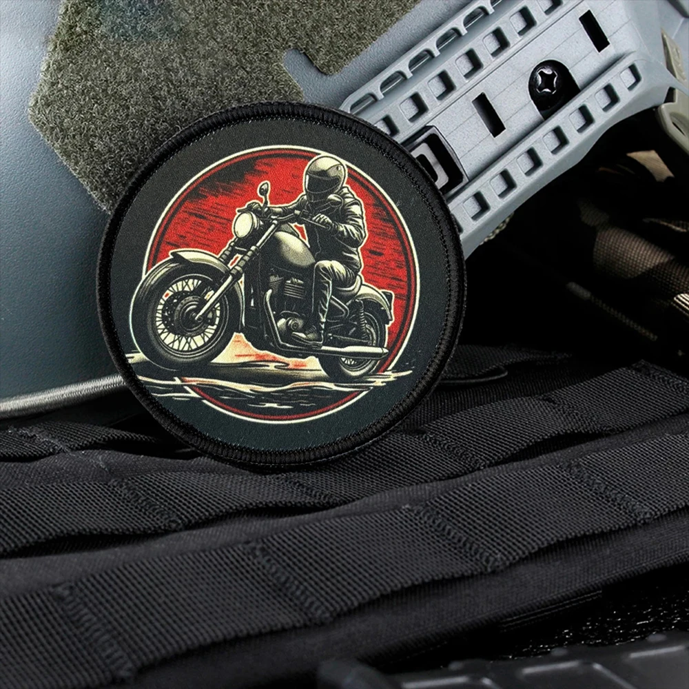 Parche táctico de morale chevron con velcro para mochila y airsoft - imagen 3