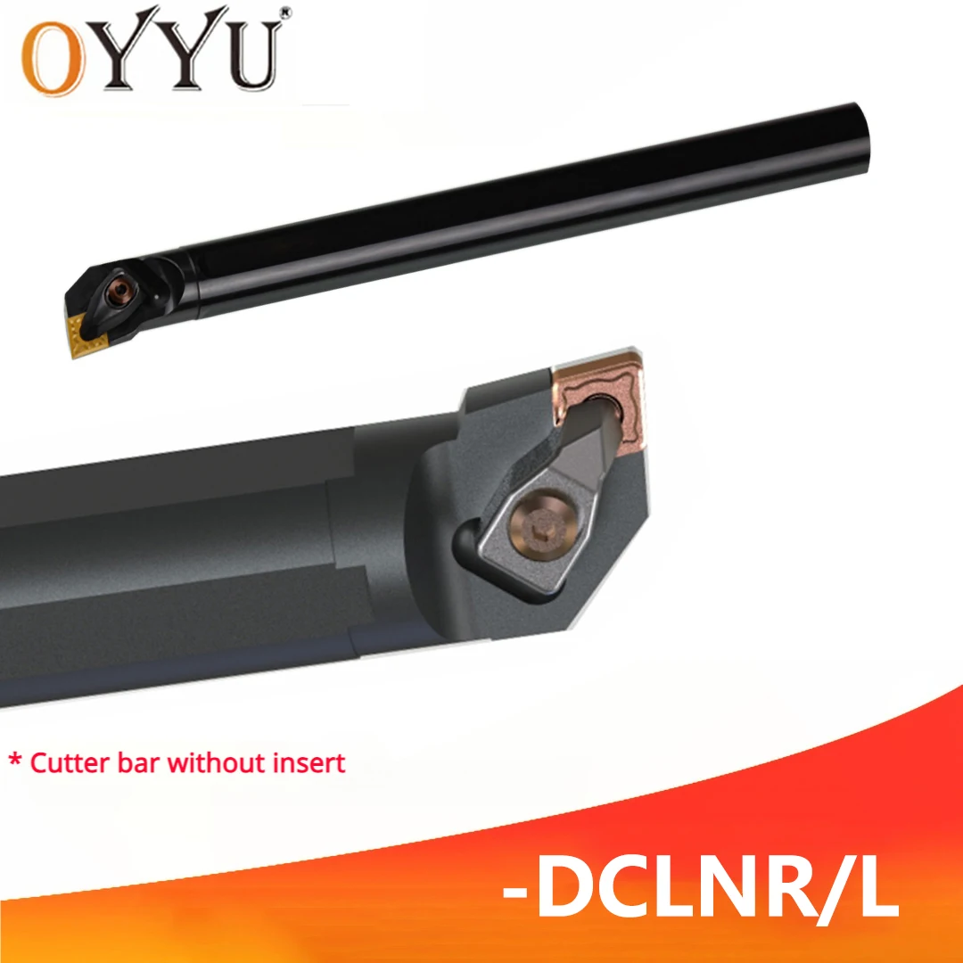 

OYYU S20R S25S S32T DCLNL12 DCLNR12 Внутренний держатель инструментов D-типа Расточная оправка с ЧПУ DCLNR DCLNL Хвостовик S20R-DCLNR12 S25S-DCLNR12