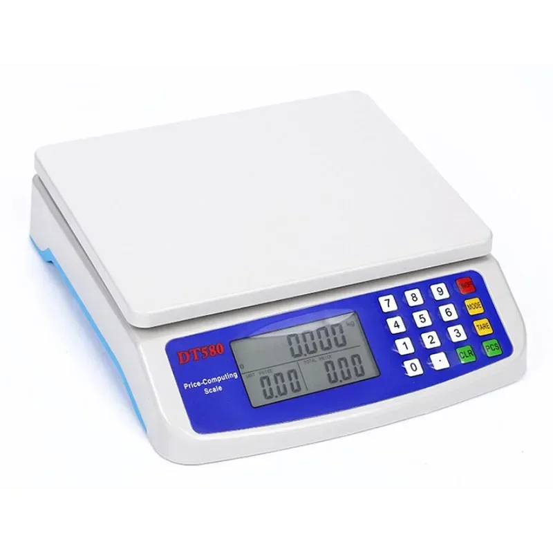 DT580 30kg/1g Digital Package Postal Floor Scale Electronic Weighing Food Kitchen Cooking Scale Precision Luggage Platform Scale