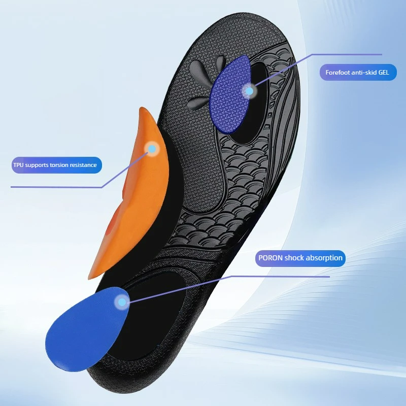 Comfort Whale Insole Corrective Insoles for Flat Feet Arch Support Sports Rebound Shock Absorption Sweat-Absorbing Breathable