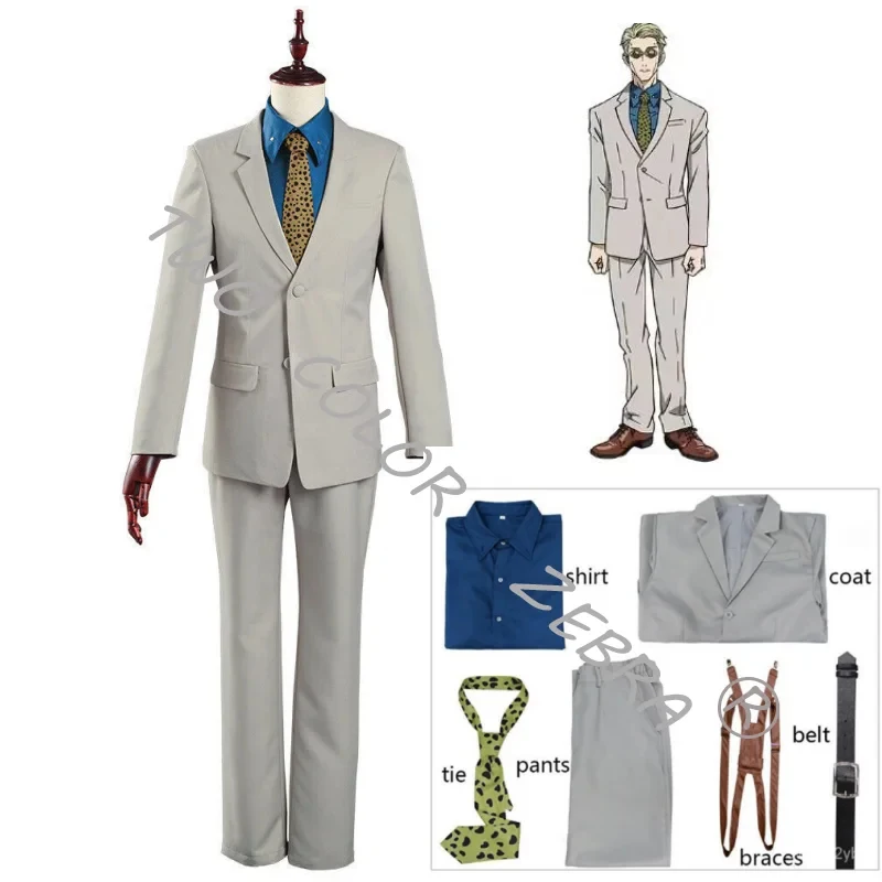 A;3\v,7'd/Nanami Kento Cosplay Anime Jujutsu Kaisen Costume Shirt Coat Tie Suit Set Clothes Props Carnival Comic Con Pw.3;v'6\b/ view 6