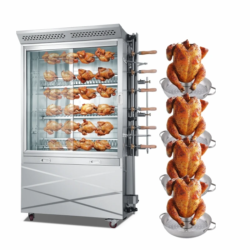 

Industrial commercial chicken shawarma barbecue machine