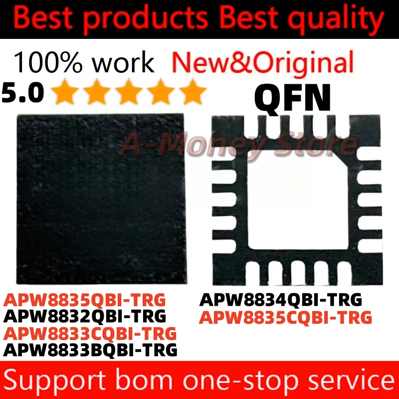 (1 uds) APW8833CQBI-TRG APW8833BQBI-TRG APW8832QBI-TRG APW8834QBI-TRG APW8835QBI-TRG APW8835CQBI-TRG APW8833B APW8833C QFN