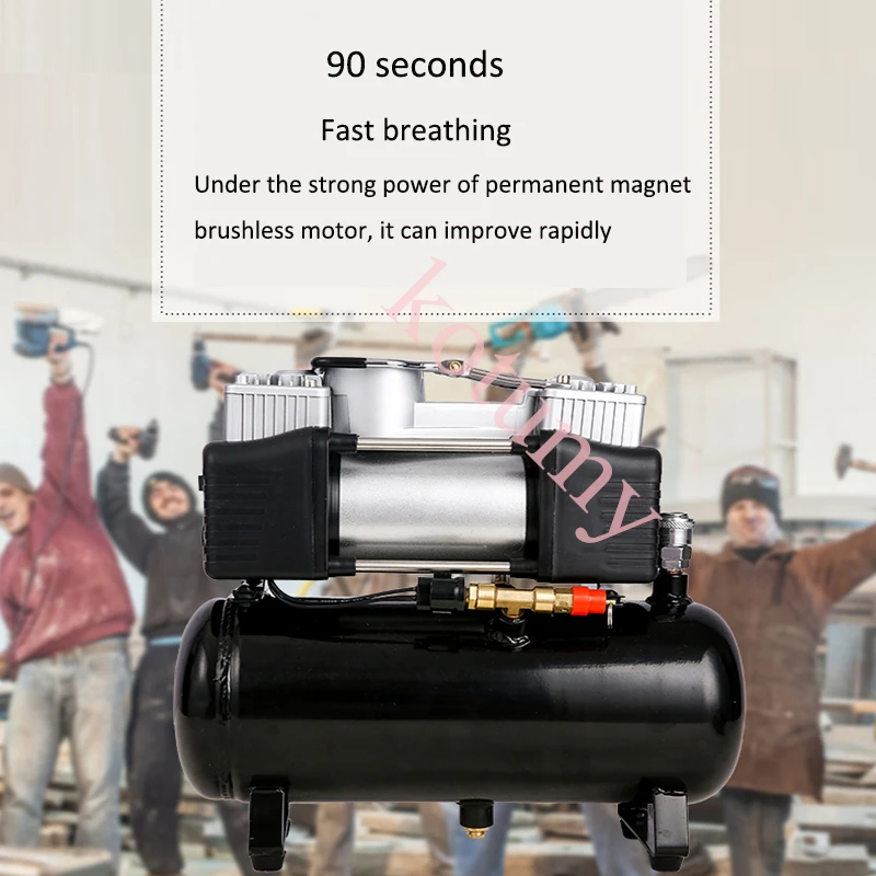 WAP01 2.5L 4L 12V 220V Air Compressor Car Tire Inflator Pump Portable Silent Oil Free Air Compressor - view 5