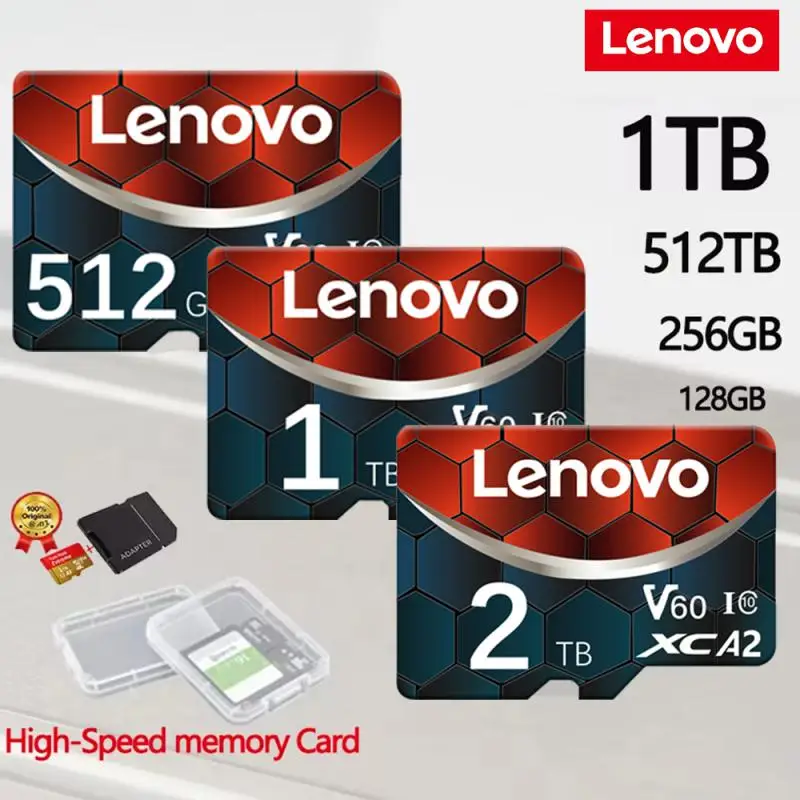 Lenovo 2TB Mini SD Card 1TB 512GB 256GB Fast-Speed Micro TF/SD Card Cartão De Memória 128GB Memory Card For Nintendo Switch Ps5