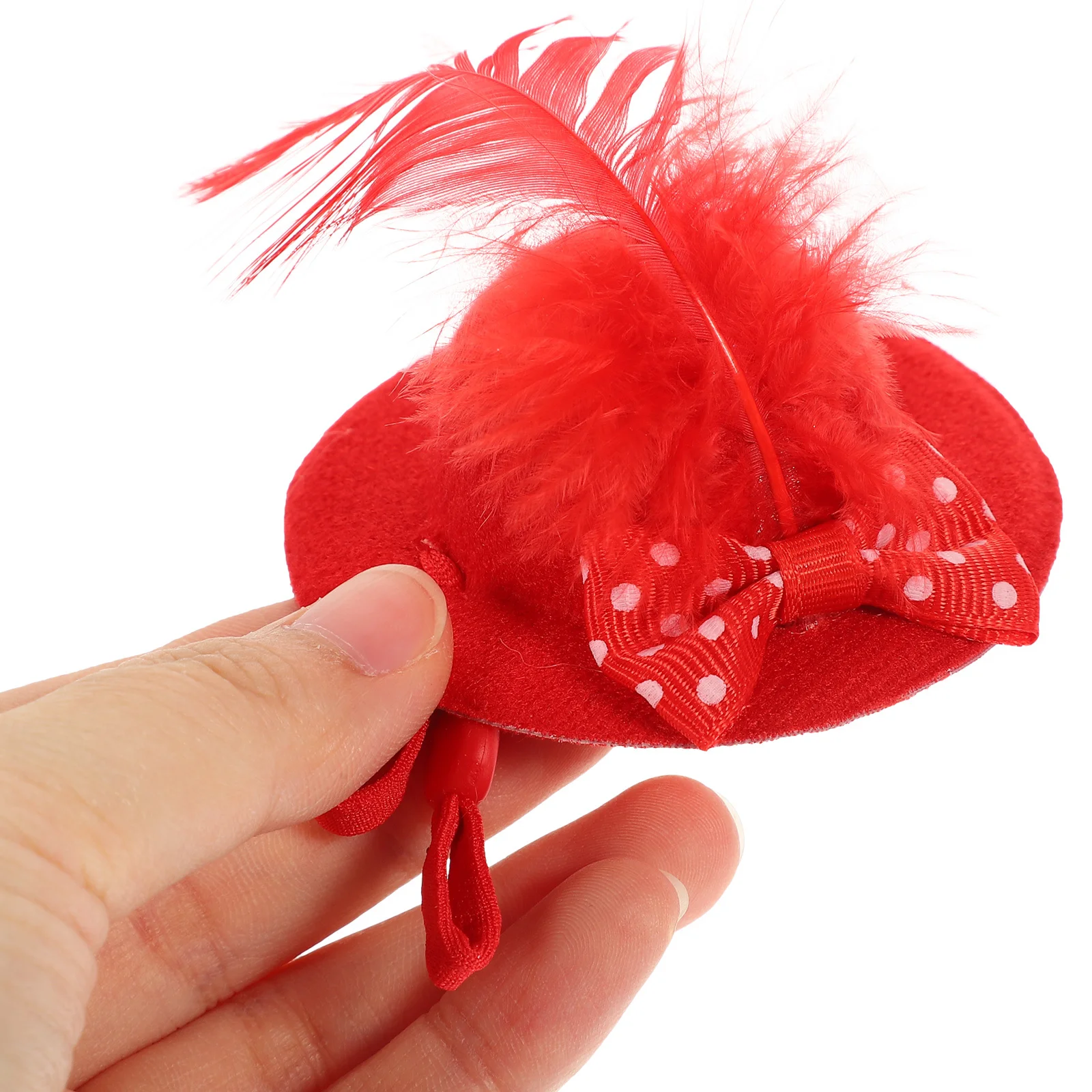 

2Pcs Tiny Pet Hat Adorable Hen Cap Soft Cloth Material Easy on Off Adjustable Fit for Chickens Snakes Reptiles Decorative