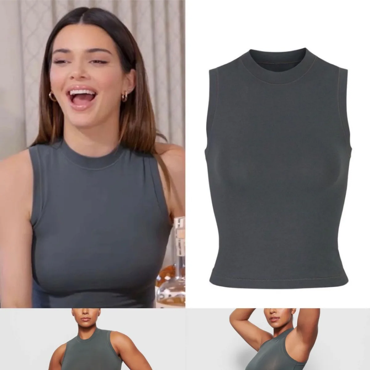 

Kendall Same Style Basic Sleeveless Tank Top Slim Fit Tank Top