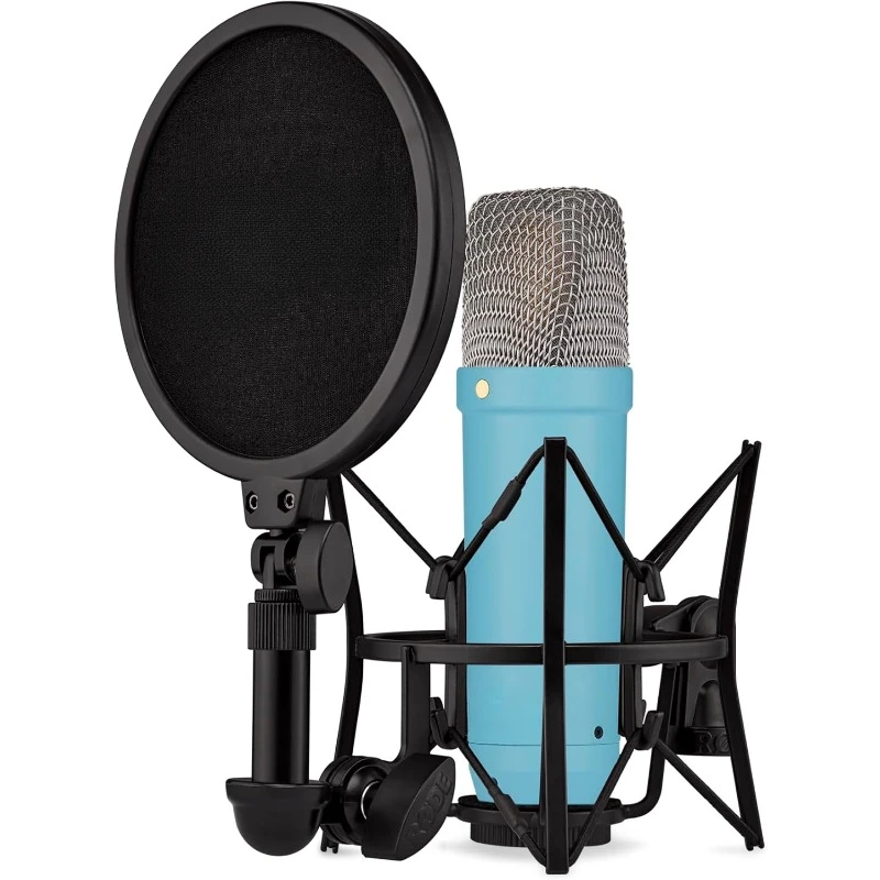 NT1 Signature Series Large-Diaphragm Condenser Microphone with Shock Mount, Pop Filter and XLR Cable for Music Production