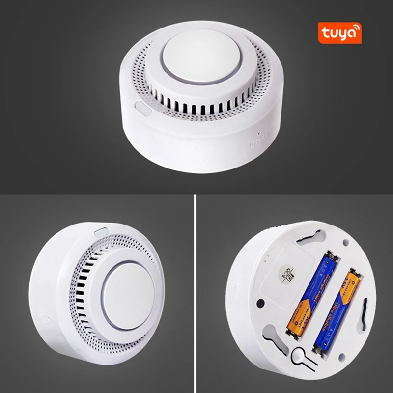 ZigBee-Version Graffiti-Rauchs ensor intelligenter Rauchmelder Tuya Multifunktions-tragbare Rauchmelder langlebig einfach zu bedienen