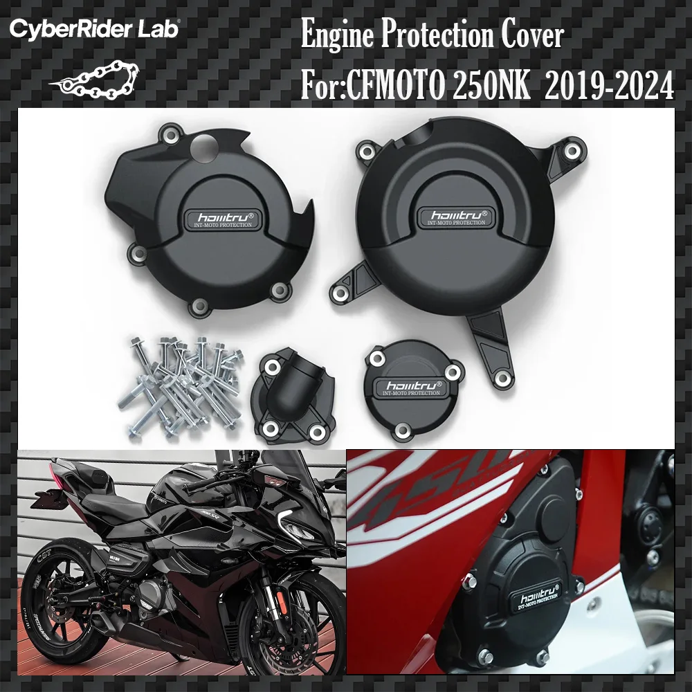 

For CFMOTO 250NK/CL-X/SR 2019-2024 Steel Engine Guards - CNC Cover No Tools Rider Gift Back to School​