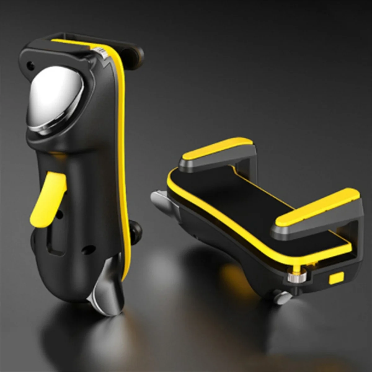 Игровой триггер с шестью пальцами для Ipad, игровой контроллер PUBG L1 R1, кнопка из сплава для Android, геймпад, джойстик (желтый)