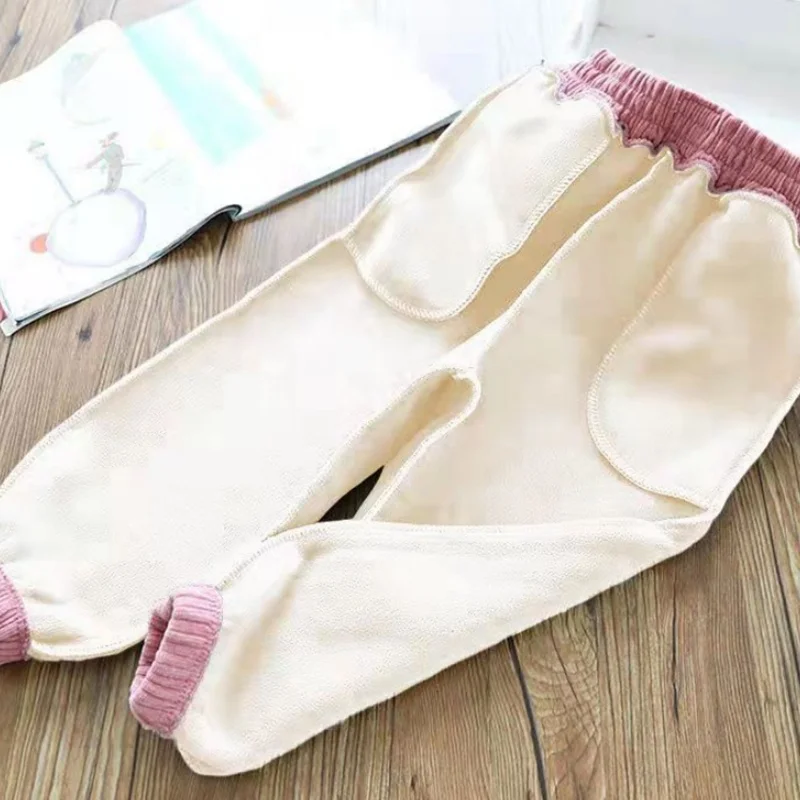 Boys Casual Pants Long Trousers Cotton 2024 Pink Spring Autumn Baby's Kids Pants High Quality Children's Clothing