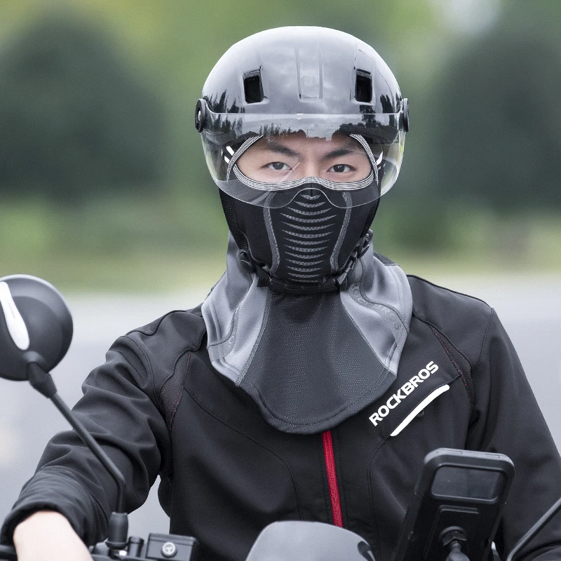 ROCKBROS zimowa termiczna polarowa maska ​​narciarska osłona na całą twarz kaptur snowboardowy szaliki Outdoor Sport wiatroszczelna kolarstwo nakrycia głowy kominiarka — zdjęcie 3