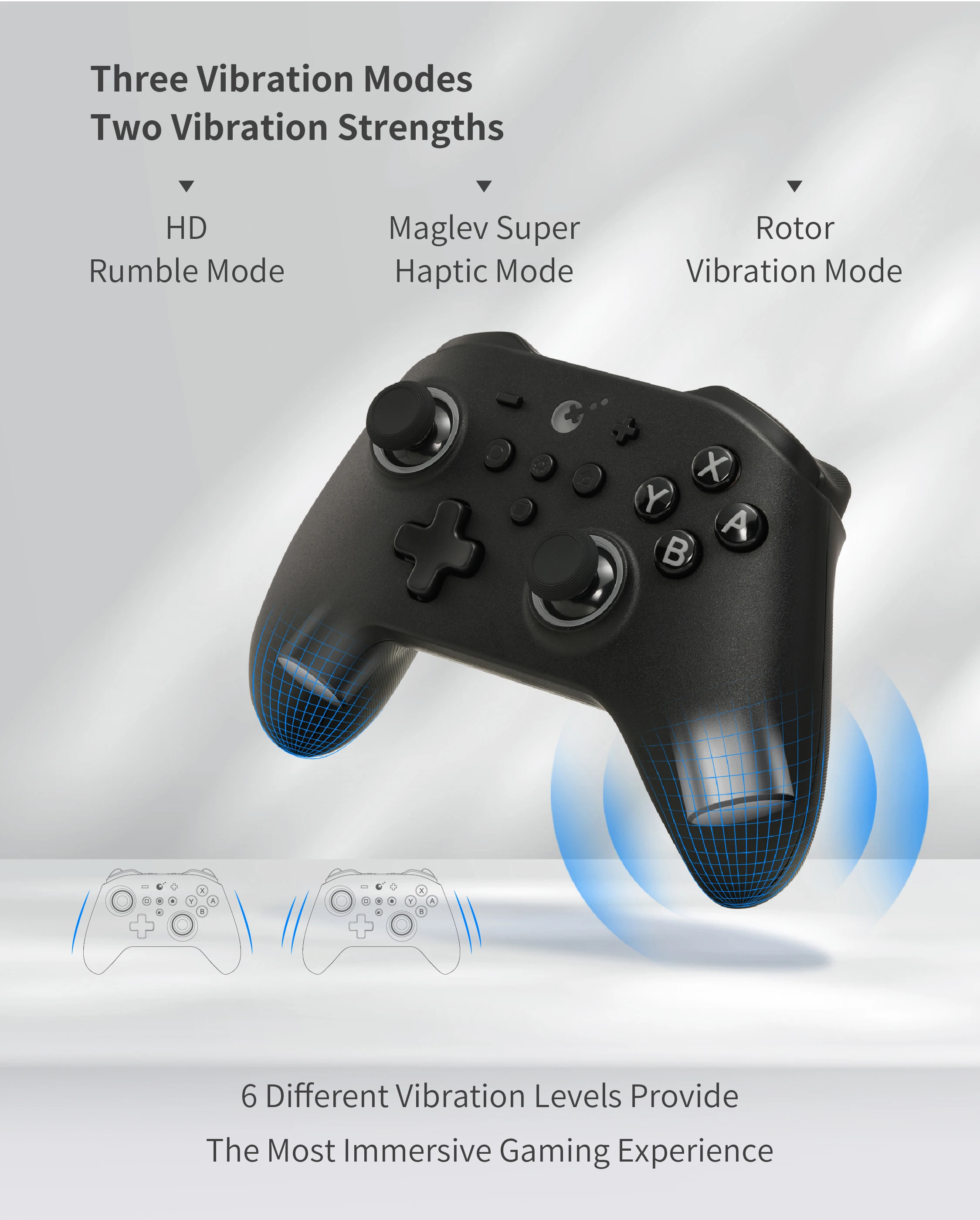 GuliKit KK3 Pro Controller mit Hall-Effekt-Joysticks und Auslöser KingKong 3 NS38 Gamepad für Windows Nintendo Switch Android iOS – Detail 4