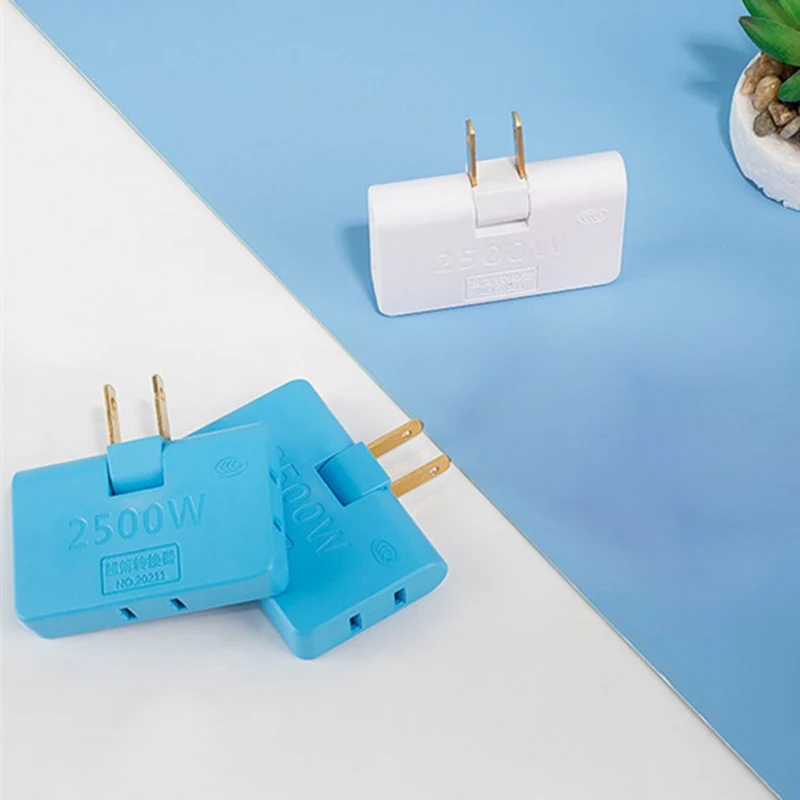 Draaibare Socket Converter Een In Drie 180 Graden Extension Plug Multi Plug Mini Slim Wireless Outlet Adapter Licht Convenien