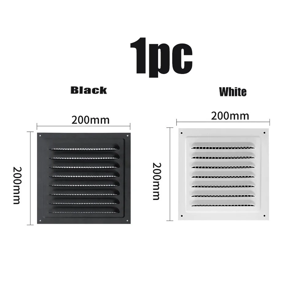 Net Cover Wall Vent Air Vent Grille Metal Stainless Steel Louver Vents Insect Screen Air Intake Exhaust Vent HVAC