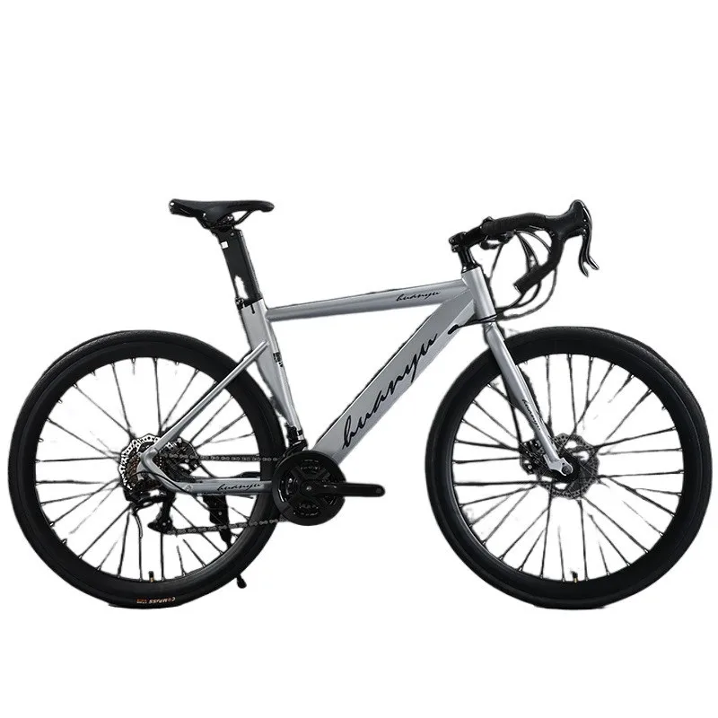 AliExpress GY High Carbon Steel Road Bike With 24-Speed Shifting Wind Resistance And Shock Absorption Disc Brakes 700C Adult Student Bike