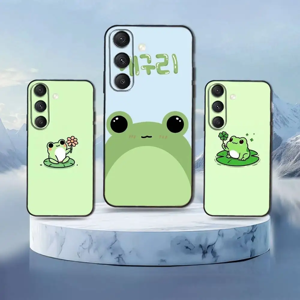 

C-Cartoon F-Frog Phone Case For Samsung Galaxy S25,S24,S21,S22,S23,S30,Ultra,S20,Plus,Fe,Lite,Note,10,9,5G Black Cover