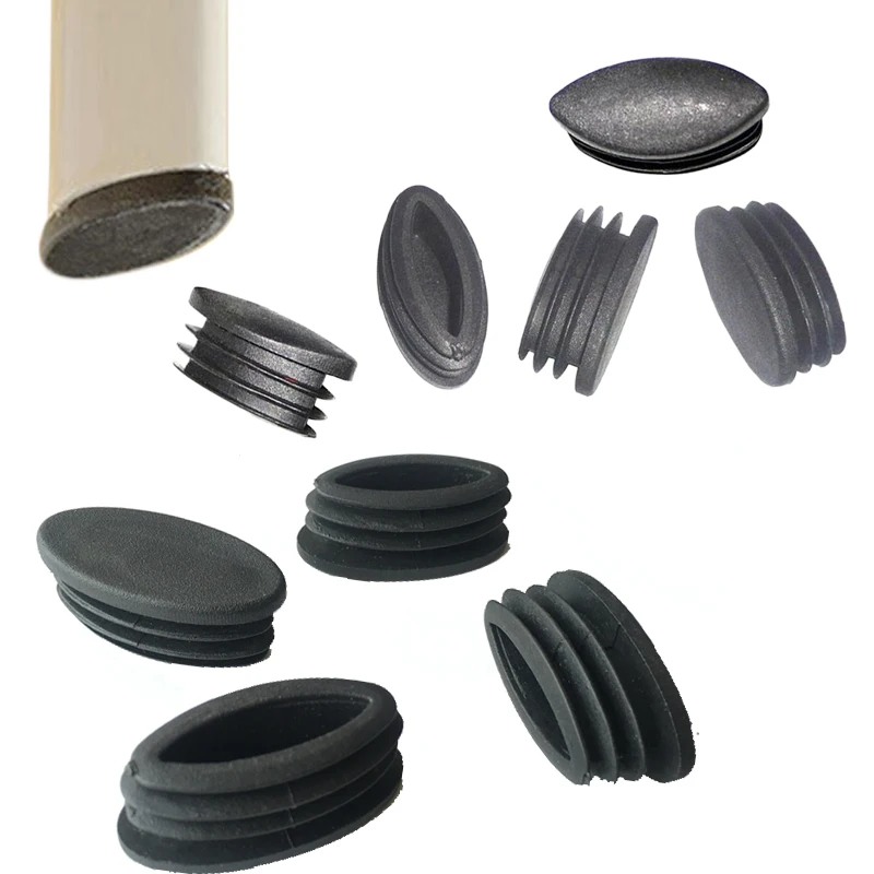 20Pcs Olive Tubes Plug Pipe Blanking End Cap Antypoślizgowa nakładka na nogi stołu Pokrowiec na nogi od krzesła Skarpety Ochraniacz na podłogę Meble