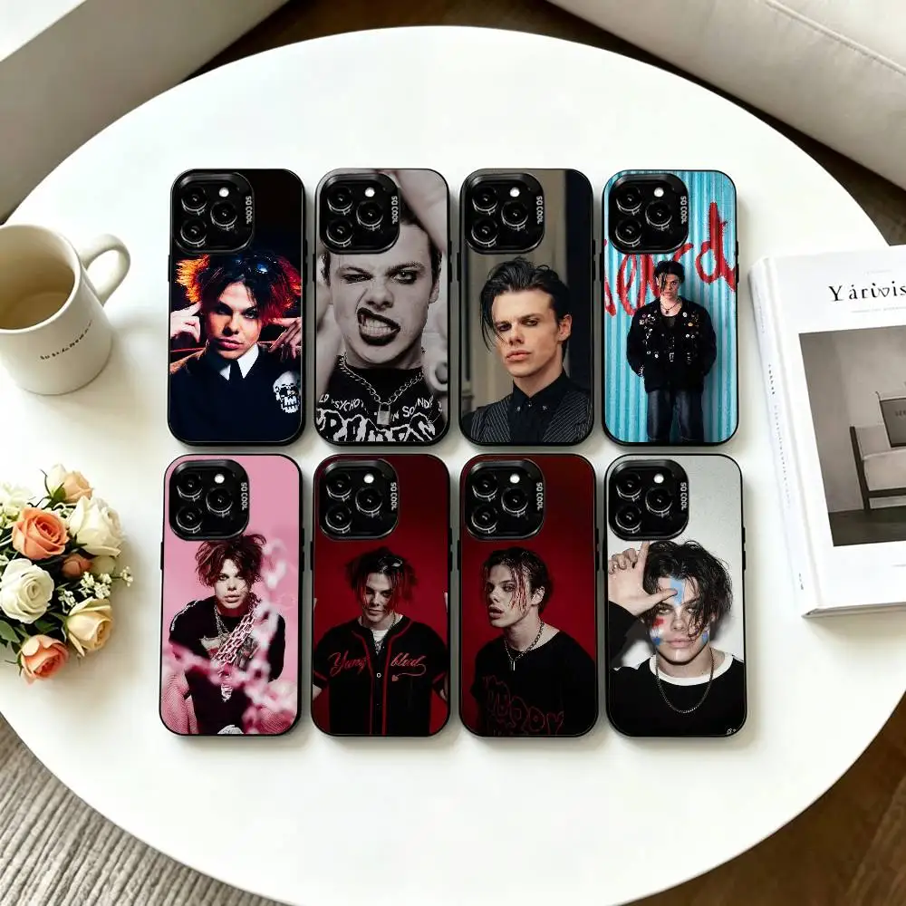 Yungblud Music Singer Phone Case For iPhone 17,16,15,14,13,12,11 Plus,Pro Max,XS,Colorful Silver Black Cover