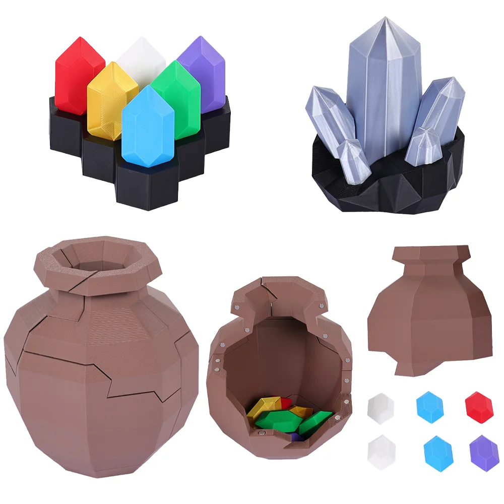 

Link Cosplay Prop Kingdom Tears Rupee Pot Rupy Crystal Gems 3D Printed Diamond Ornament Home Decor Display Toy Costume Accessory