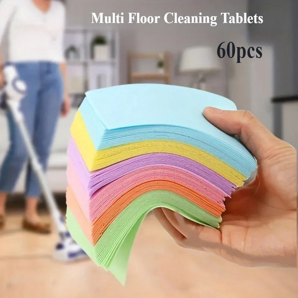 60Pcs/Set Toilet Cleaning Cloth (for Mopping) Toilet Cleaning and Hygiene Toilet Deodorizer Yellow Dirt  Cleaning Tools