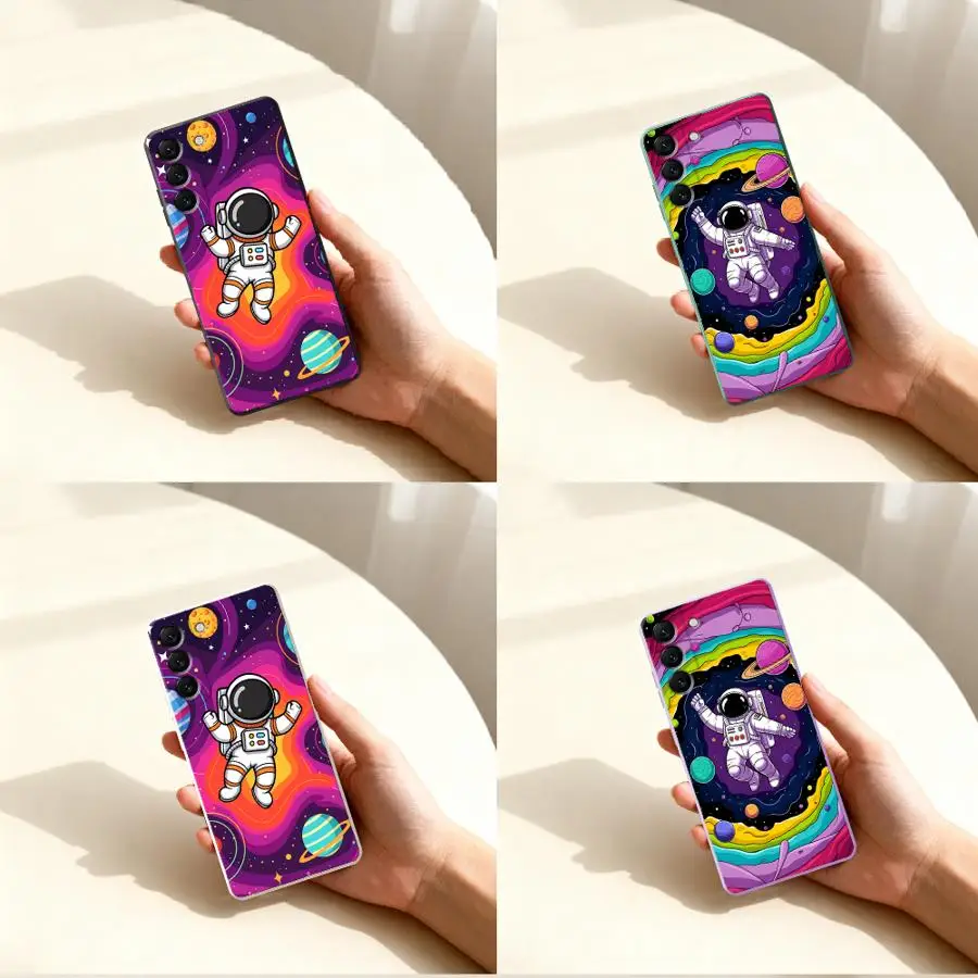 Colorful Astronaut Phone Cover Case for Samsung Galaxy A51 A15 A16 A35 A34 A11 A12 A36 A26 A13 A14 A24 A22 A52