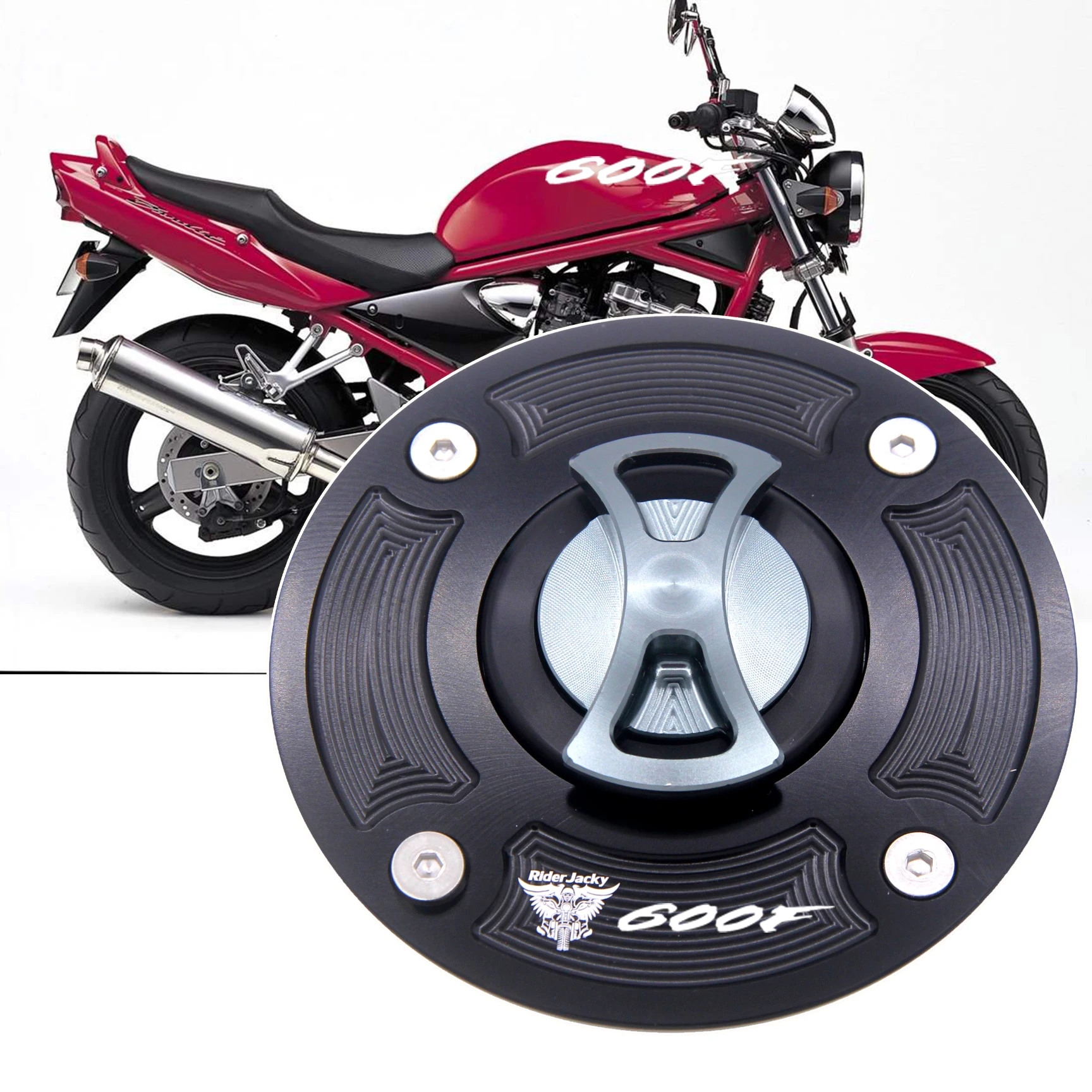 

CNC Aluminum Keyless Gas Fuel Tank Cap Cover For Suzuki GS600F 2000 2001