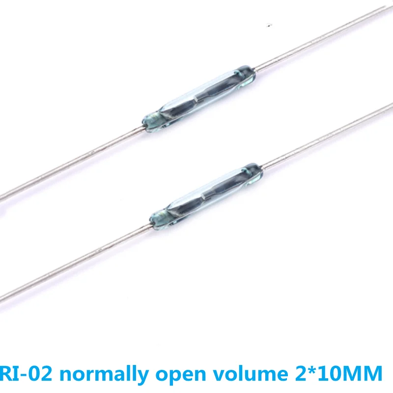 10pcs/Lot Normally Open Dry Reed Tube Magnetic Conversion Sensor Induction Switch RI-70 RI-02 GDI07 10110 14103 1.8*7MM