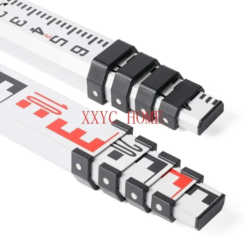 

Sections Telescopic Laser Ruler with Bubble Level,Waterproof Aluminium Grade Rod