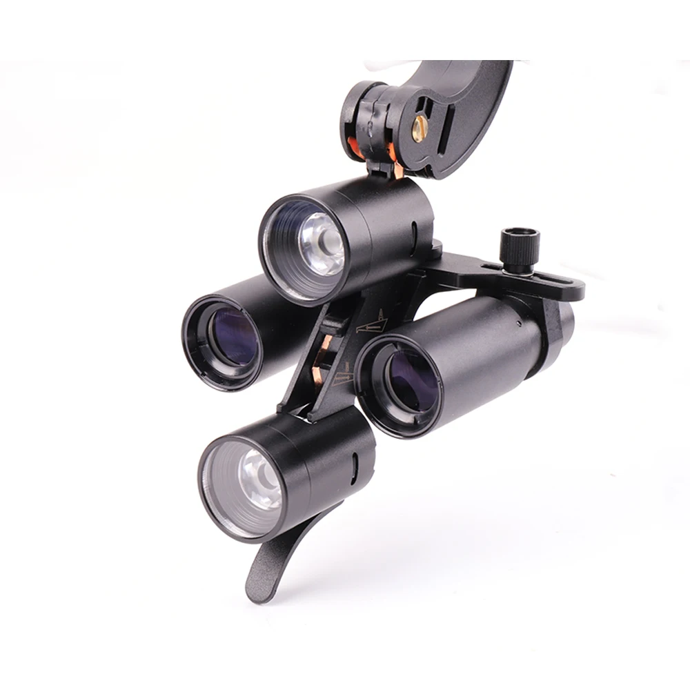 5W*2 LED Head Light Surgical Lamp Dental Loupe Binocular 2.5x 3.5x 5x 6x Magnifying Glass Headband Magnification