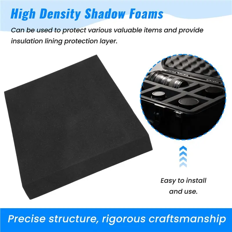 AA94-2PCS Pick Apart Foam For Toolbox Pre-Cutting Foam Insert High Density Shadow Foams 350X250x40mm